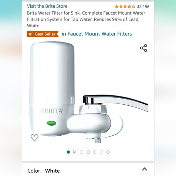 Brita Kitchen Brita Water Filter For Sink Complete Faucet Mount